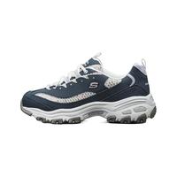 SKECHERS 斯凯奇 官方outlets潮流百搭女鞋增高熊猫鞋复古老爹鞋黑色运动鞋