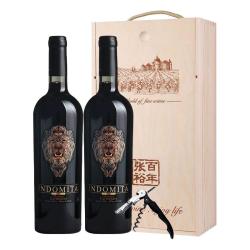 张裕 官方红酒 双支礼盒木盒礼品 进口智利珍藏赤霞珠干红葡萄酒