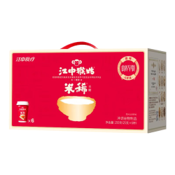 江中 猴姑猴姑米稀原味米糊杯装学生营养早餐代餐养胃6杯装25g/杯