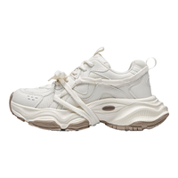 卡帕 女鞋百搭老爹鞋女2025冬季轻便休闲鞋软底增高运动鞋子女 韩国白 38