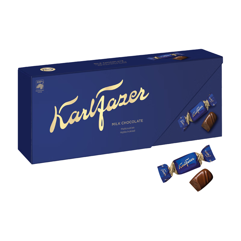 Fazer 菲泽 芬兰原装进口菲泽（Fazer）卡菲泽鲜牛奶巧克力礼盒装节日过年礼物糖巧270
