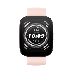跃我 心率监测 智能手表  硅胶表带 柔光粉 46mm