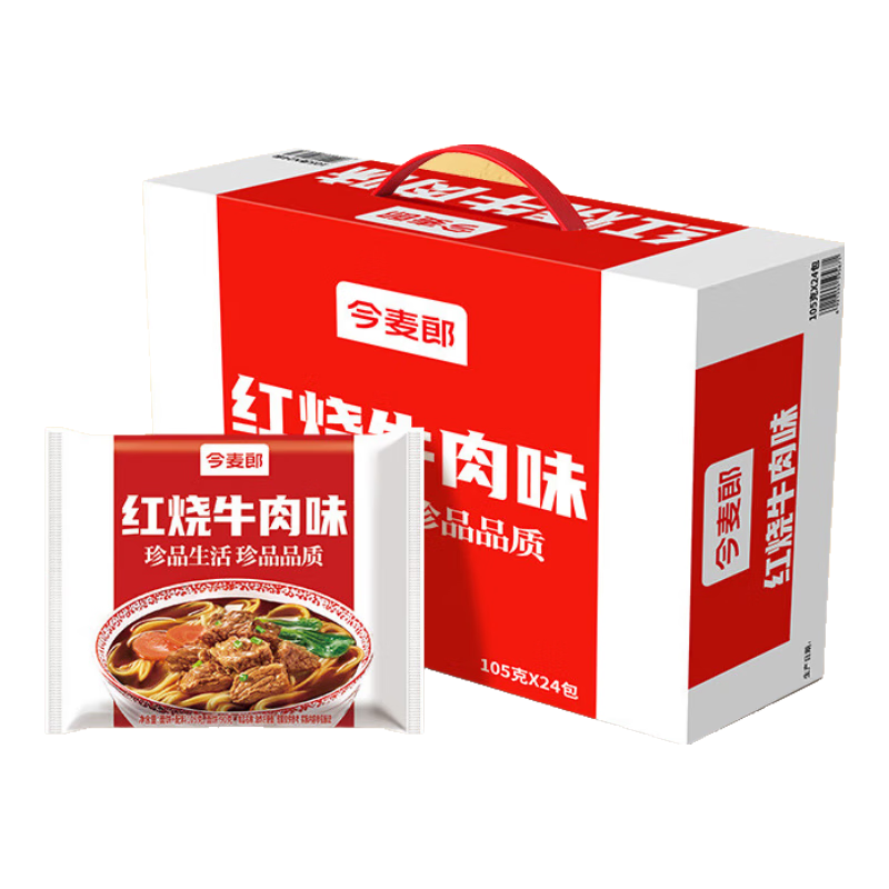  今麦郎 红烧牛肉面  105g*24袋 2520g