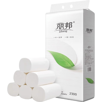 丽邦（Libang）卫生纸卷纸 一叶子系列五层加厚家用实惠无芯大卷纸 18卷共4.6斤