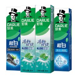 好来 原黑人)牙膏双效薄荷清新护龈超白去渍抗口气套装760g