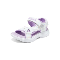 Skechers斯凯奇女中大童凉鞋夏款闪灯鞋亮灯公主鞋302965L WLV 27.5