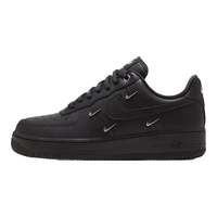 NIKE耐克女子AIR FORCE 1黑银四勾复古经典复刻板鞋HQ1180-001