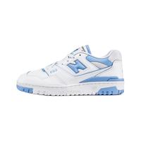 new balance NB官方23新款夏季女鞋BB550系列百搭舒适透气运动休闲鞋 白色/天蓝色 BBW550BC 38(脚长24.5cm)