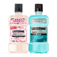 李施德林 漱口水 500ml*2瓶 零度+蜜桃