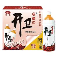 开卫开胃野山楂汁饮料大瓶1L*6瓶装整箱混合型果肉果汁