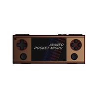 AYANEO Pocket MICRO 复古横游戏掌机 Helio G99 原彩屏霍尔摇杆迷你便携口袋掌机 复古金 G99+8G+256G