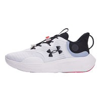 安德玛(Under Armour)儿童减震防滑休闲男大童跑步鞋透气束带鞋2421118 白色 37.5码
