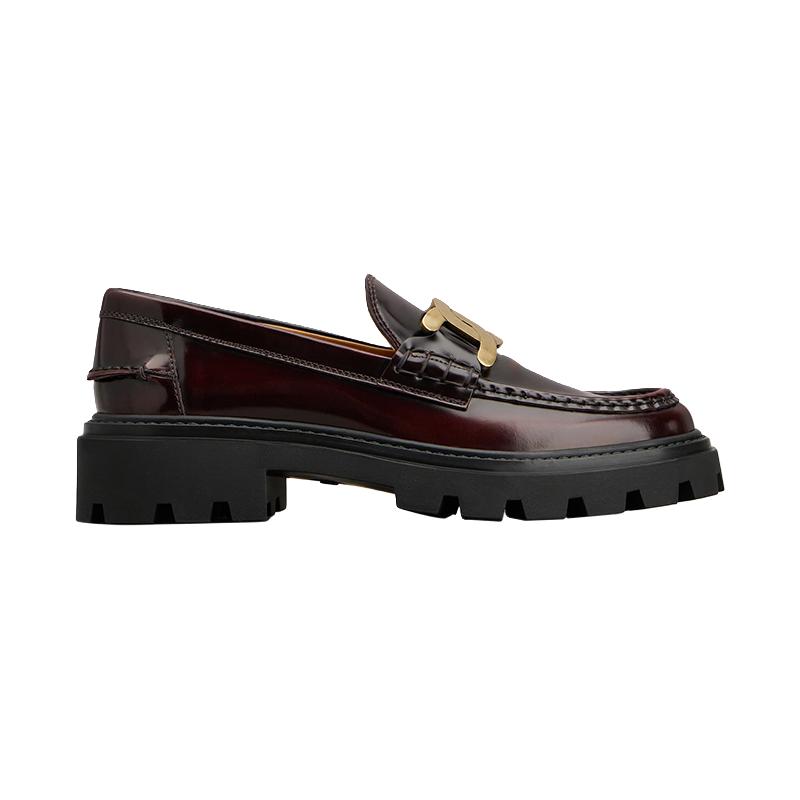 TOD'S 托德斯 官方正品2022早春新品真皮厚底KATE乐福鞋单鞋