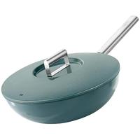 DESLON 德世朗 纯钛无涂层不粘炒锅家用炒菜电磁炉通用