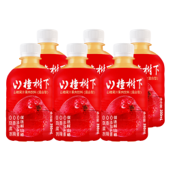 冠芳 山楂树下山楂果汁饮料山楂汁经典混合型350ml*6瓶