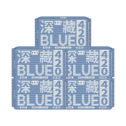 她研社 深藏 夜用420mm5包20片 blue瞬吸量大不漏超薄透气