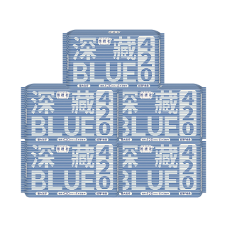 她研社 深藏 夜用420mm5包20片 blue瞬吸量大不漏超薄透气