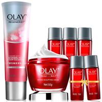 OLAY 玉兰油 护肤套装 新生塑颜金纯系列 套装7件套(大红瓶面霜 50g+焕活深彻洗面奶 125g+活能水 18ml*5件)