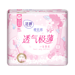 洁婷 日夜用卫生巾1013+少女百褶巾姨妈巾290mm 5片单包便携旅行装