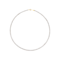 天使之泪淡水珍珠项链baby珠18K金小米珠锁骨链3-4mm母亲节