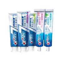 Crest 佳洁士 全优7效牙膏美白口气清新减少牙垢家庭实惠装120g*5正品