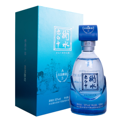 衡水老白干 地缸发酵 高度纯粮白酒  老白干香型 礼盒装 52%vol 500mL