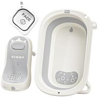 babyhood 婴儿洗澡盆 宝宝可折叠浴盆洗澡 加大加厚带浴架 源头直发