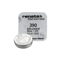 RENATA 瑞士390斯沃琪专用SR1130SW原装进口手表电池卡西欧纽扣Swatch小电子石英表通用189/389A/LR54型号AG10