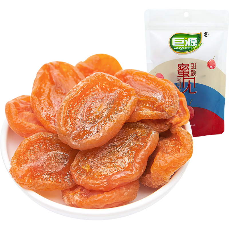 巨源红杏干200g 去核大果肉杏干 承德特产蜜饯果干独立小包装休闲零食
