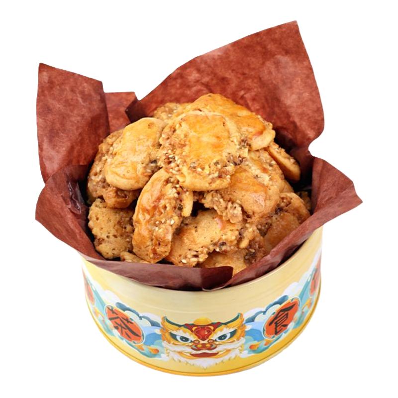 花尾渡陈皮鸡仔饼广州特产传统糕点心零食酥饼干罐装礼盒