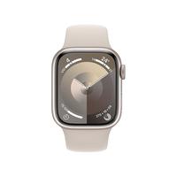 Apple 苹果 Watch Series 9 智能手表 GPS+蜂窝网络款 41mm 星光色铝金属表壳 星光色橡胶表带 M/L MRJF3CH/A