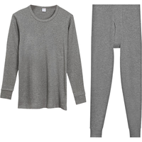 Hodo Men 红豆男装 男士秋衣秋裤保暖套装 N591 银灰 175/100