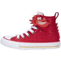 Converse  匡威小童鞋男女童红色龙年生肖款中帮帆布鞋2024春季儿童休闲鞋 红/白 28码