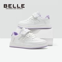 百丽 童鞋儿童小白鞋女童鞋子春款校园女孩白色休闲运动鞋板鞋