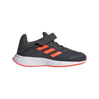 adidas 阿迪达斯 官方轻运动DURAMO SL男小童儿童魔术贴跑步运动鞋 深灰色/红色 28