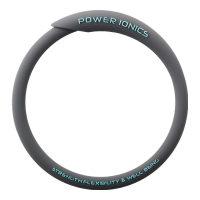 power ionics 潮牌 RHINO犀牛负离子能量手环 冰灰 大码19厘米