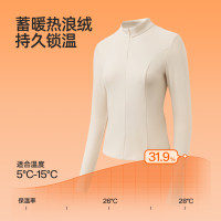 小野和子 半拉链保暖打底衫女冬上衣高领修身户外恤TK