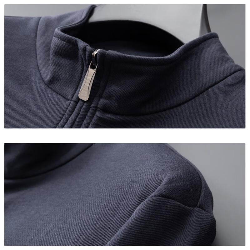  Virtue/富绅 桑蚕丝抓绒保暖 男士上衣  XL 135-150斤 深咖