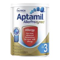 澳洲爱他美Aptamil深度水解配方蛋白婴幼儿过敏益生菌奶粉3段900g