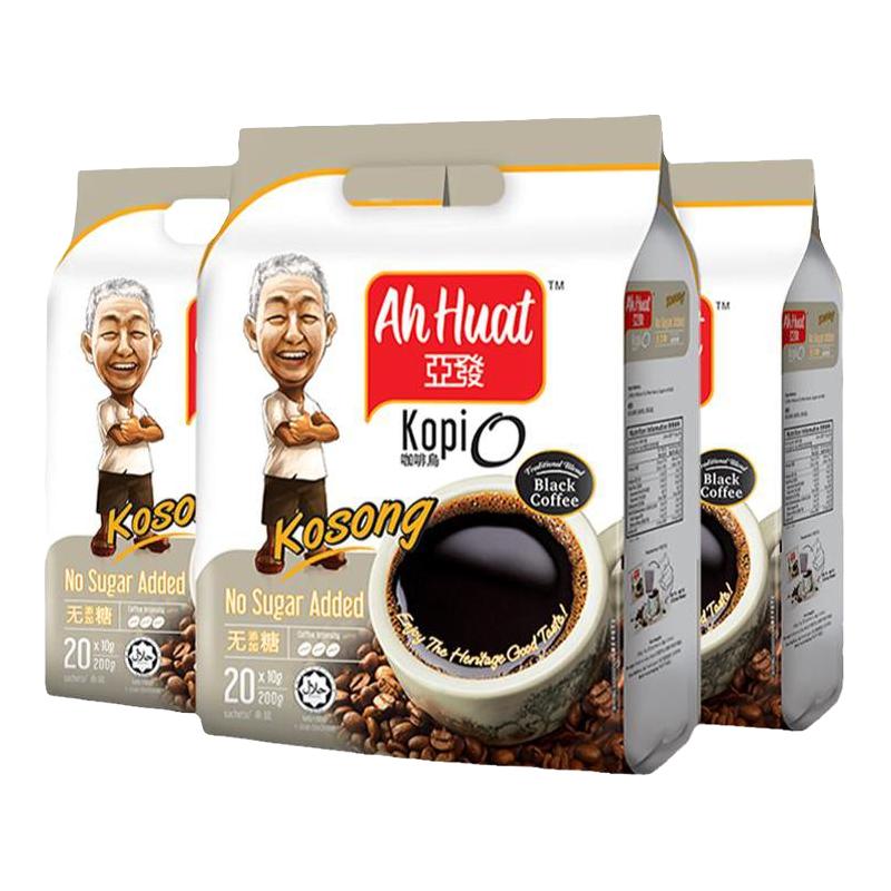  AhHuat/亚发 无额外添加糖 黑咖啡粉  200.00g 包装 1包