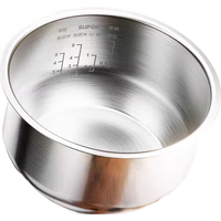 苏泊尔（SUPOR）【】电饭煲小型3升2-3人不锈钢0涂层不粘锅顶置面板多功能微压家用智能电饭锅SF30FC2157S 3L 【0涂层不锈钢】智能迷你微压