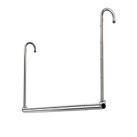 不锈钢伸缩晾衣杆室内室外阳台家用防盗窗免打孔被子悬挂式晾衣架 特殊定制款-60cm