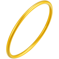 3D-GOLD)黄金手镯女古法足金镯子素圈婚嫁三金女友结婚计价 56号-7.11克-K117004821