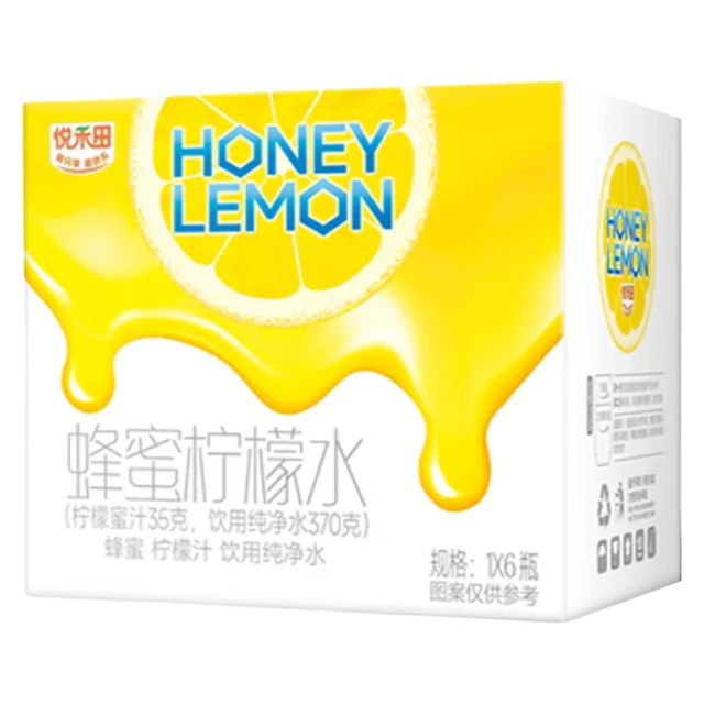 悦禾田柠檬蜂蜜水405g*6瓶整箱装分离式水果蜜汁便携拧盖饮料