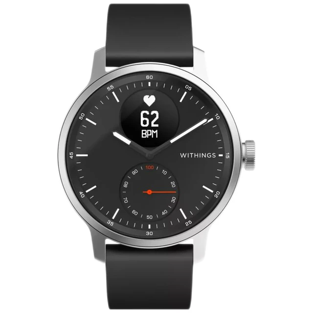 WITHINGS ScanWatch 混合智能手表 蓝牙版 黑色 42mm