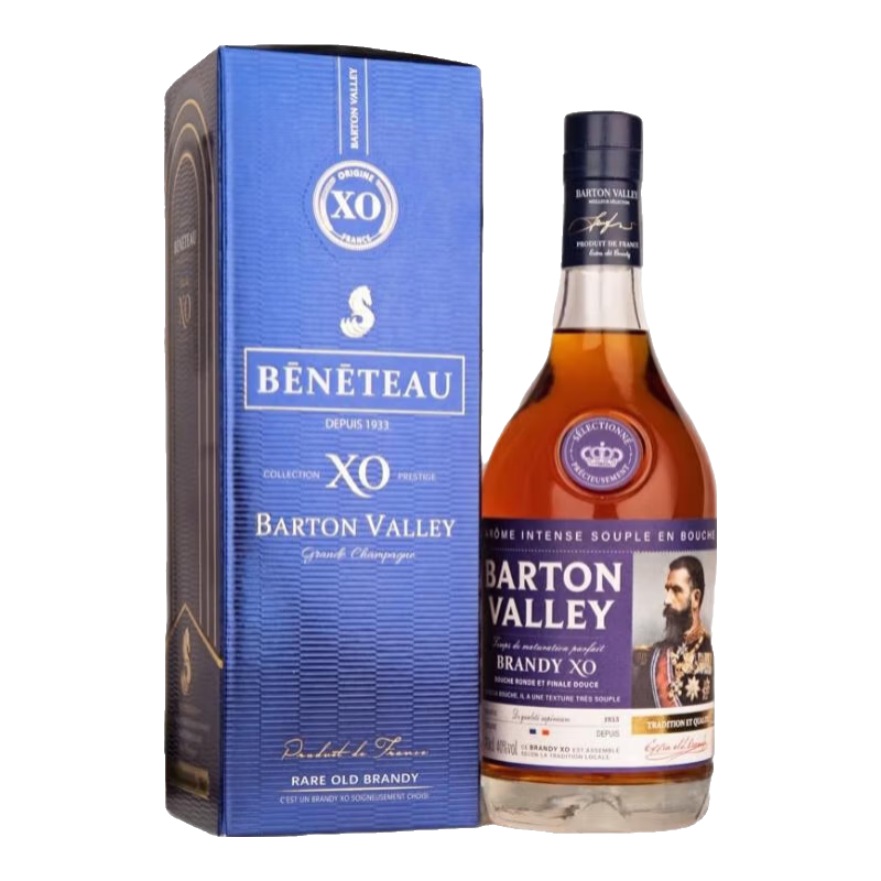 BARTON VSLLEY 巴顿谷 新年款 法国XO 进口白兰地 40度 700ml