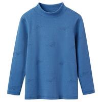 顶瓜瓜儿童打底衫女童男童中领长袖保暖内衣秋衣单件上衣t恤