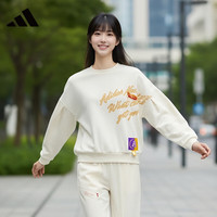 adidas 卫衣 白色 L