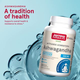  Jarrow FORMULAS/杰诺 舒缓身体精神疲劳 抗压胶囊  120粒 瓶装 300mg