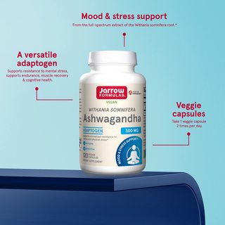  Jarrow FORMULAS/杰诺 舒缓身体精神疲劳 抗压胶囊  120粒 瓶装 300mg